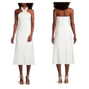 Aidan Mattox Halter Midi Dress